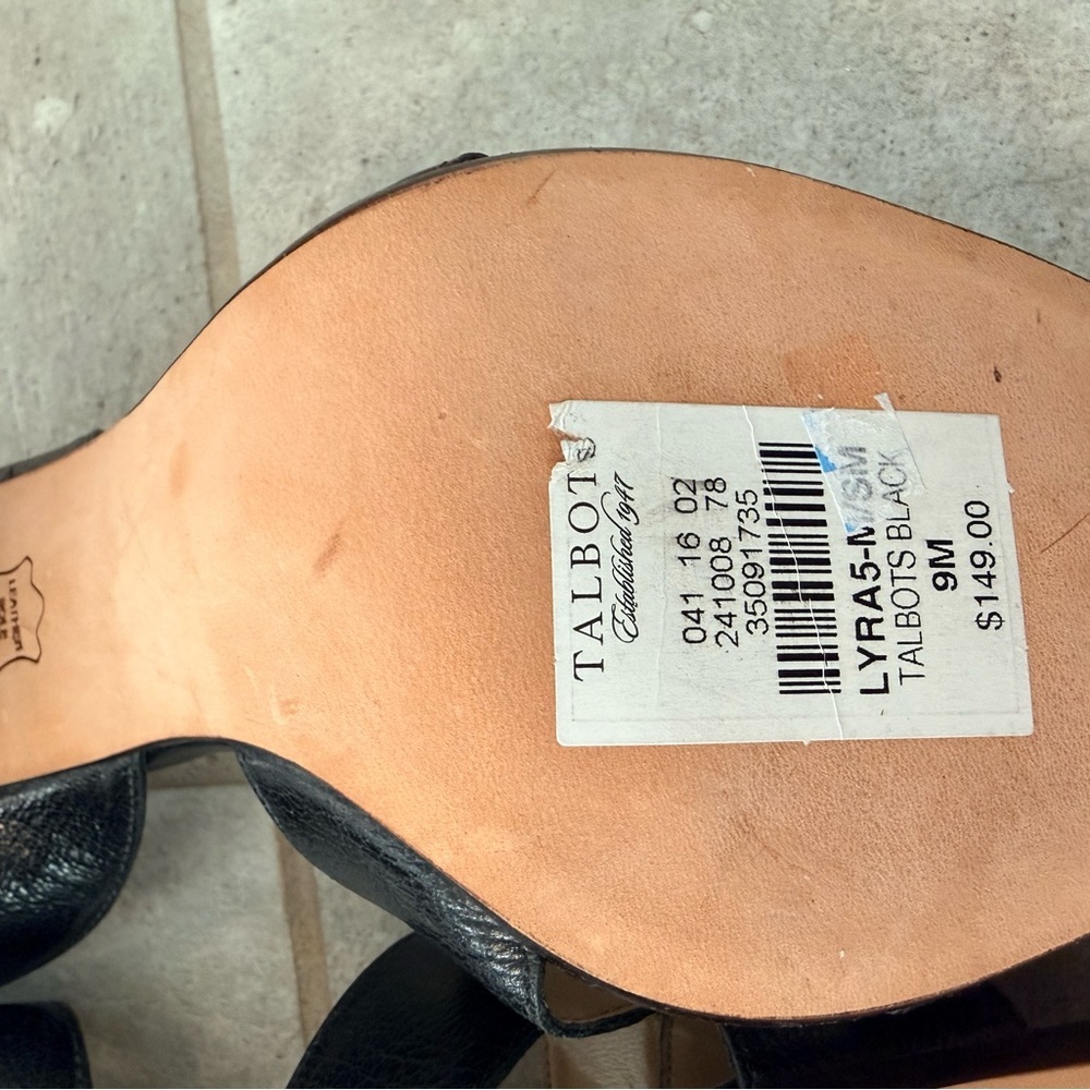 Talbots Black Leather Heels - Picture 6 of 8